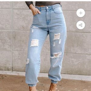 Kittenish Jogger Jeans